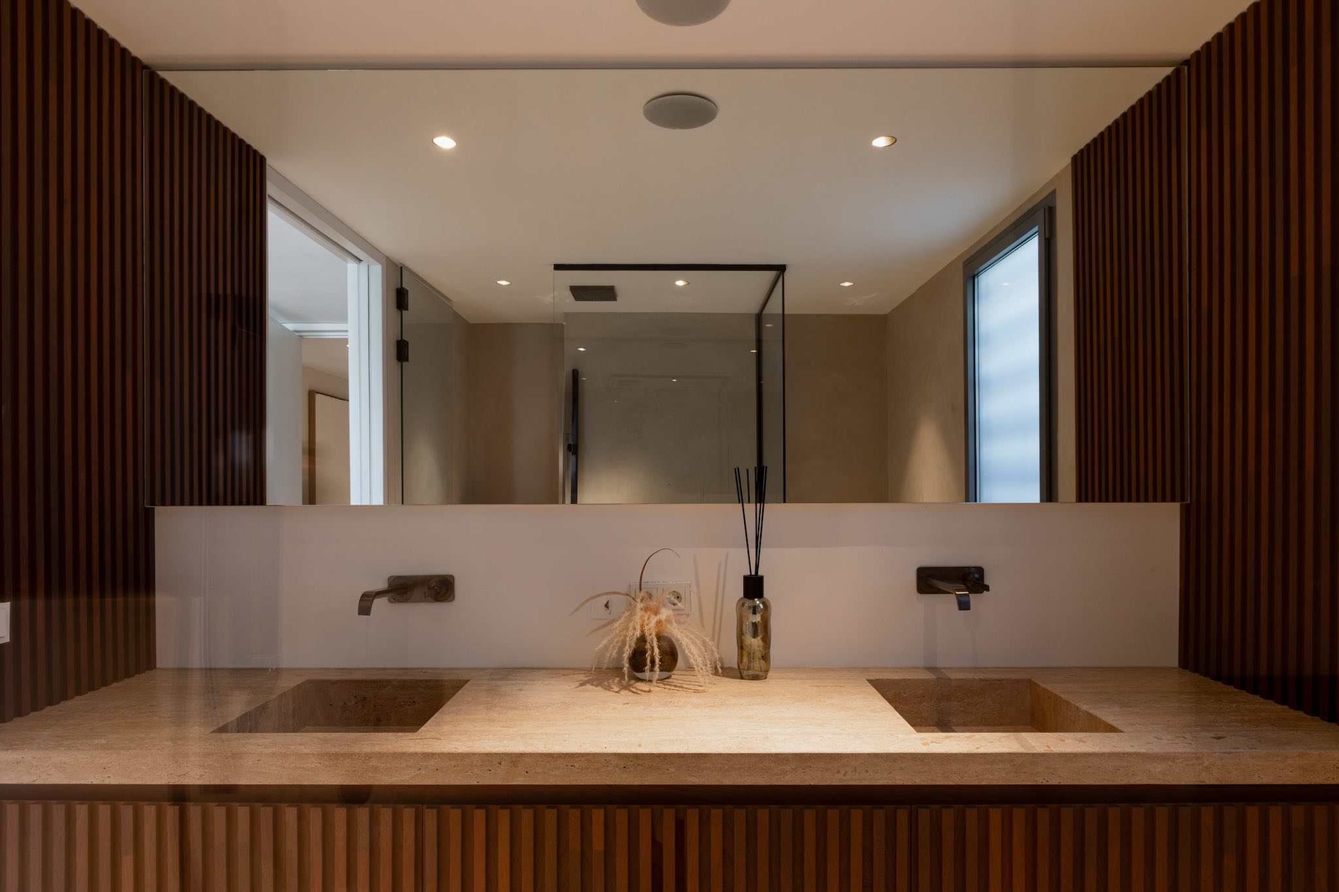 Resa estates Ibiza for sale Talamanca luxury apartment duplex bathroom sink.jpg